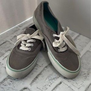 Vintage Airwalk Canvas Skateboarding Shoes US Men’s Size 6 Grey/White/Teal